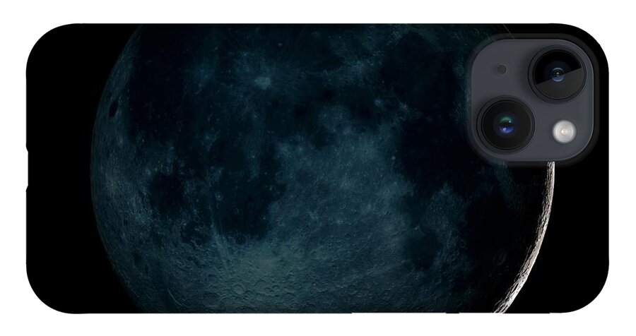 Moon iPhone 14 Case featuring the photograph New Moon by Nasa/gsfc-svs/science Photo Library