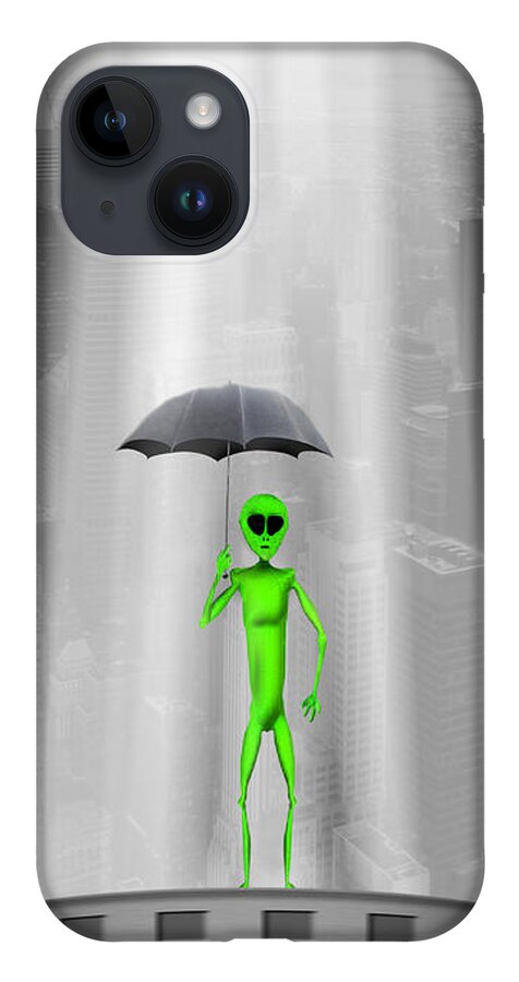 Surrealism iPhone 14 Case featuring the photograph No Intelligent Life Here by Mike McGlothlen