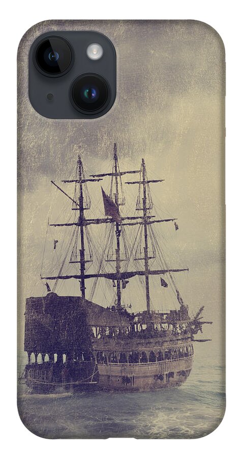 Ship iPhone 14 Case featuring the photograph Old Pirate Ship by Jelena Jovanovic