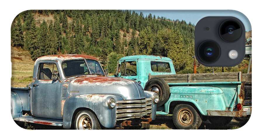 Trucks iPhone 14 Case featuring the photograph Old Timers by Donna Blackhall