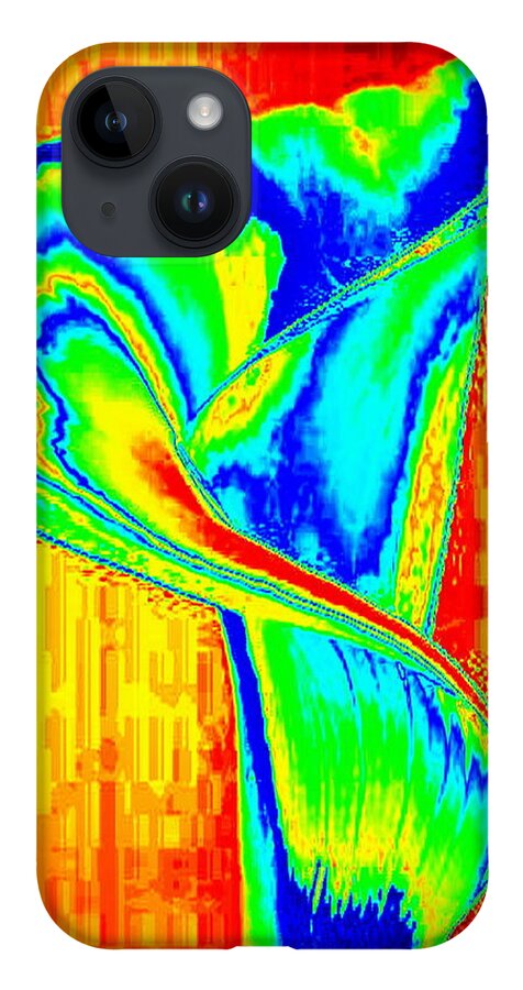 Rose iPhone 14 Case featuring the digital art Ombre Rose by Mary Russell