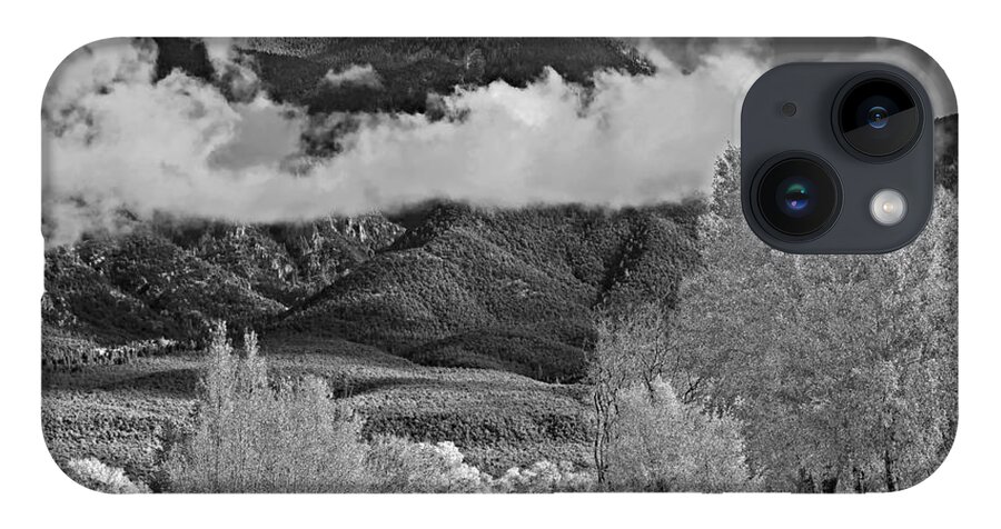 Taos iPhone Case featuring the photograph On the road heading north from Taos New Mexico by Digital Photographic Arts