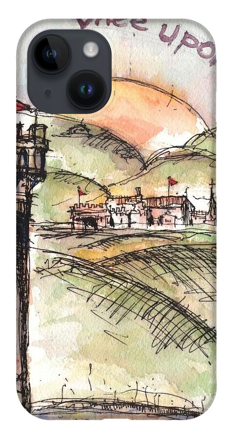 Castle iPhone 14 Case featuring the mixed media Once Upon A Time by Jason Nicholas