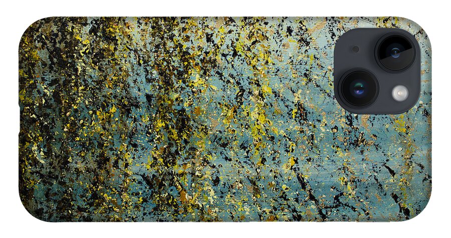 Derek Kaplan Art iPhone 14 Case featuring the painting Opt.12.15 Got My Own Sunshine by Derek Kaplan