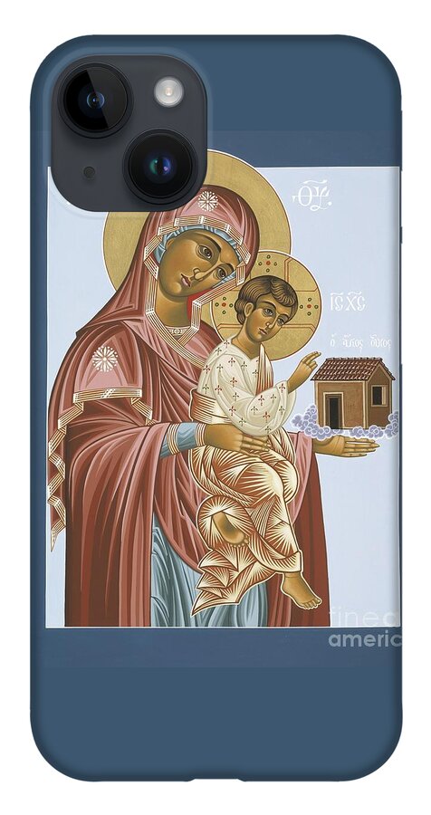 Icons iPhone 14 Case featuring the painting Our Lady of Loretto 033 by William Hart McNichols