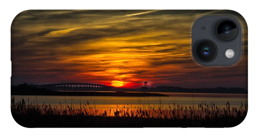 2012 iPhone 14 Case featuring the photograph Outer Banks Sunset by Ronald Lutz