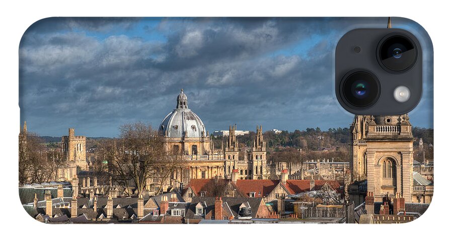 Architecture iPhone 14 Case featuring the photograph Oxford Skyline by Mark Llewellyn