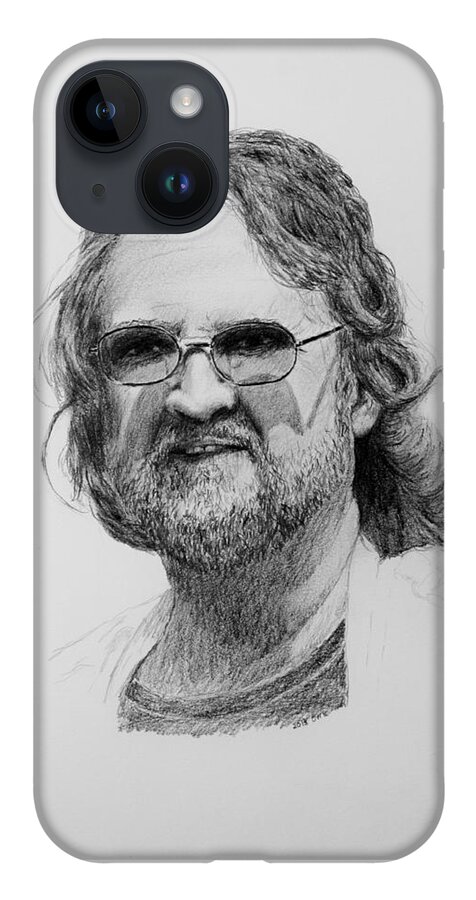 Portrait iPhone Case featuring the drawing Paul Rebmann by Daniel Reed