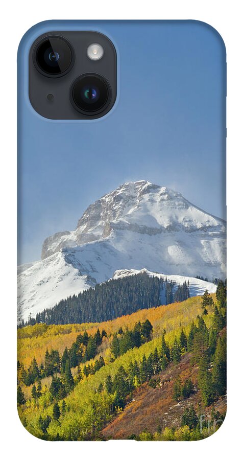 00559221 iPhone 14 Case featuring the photograph Peak After First Snow Rocky Mts Colorado by Yva Momatiuk John Eastcott