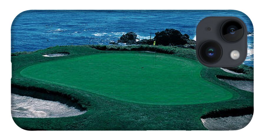 Photography iPhone 14 Case featuring the photograph Pebble Beach Golf Course 8th Green by Panoramic Images