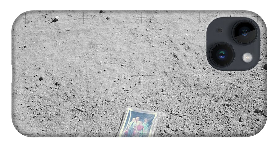 Photograph iPhone 14 Case featuring the photograph Photograph Left On The Moon by Nasa/science Photo Library