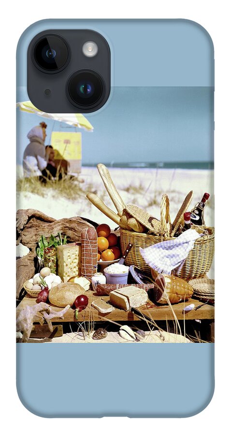 Picnic Display On The Beach iPhone 14 Case