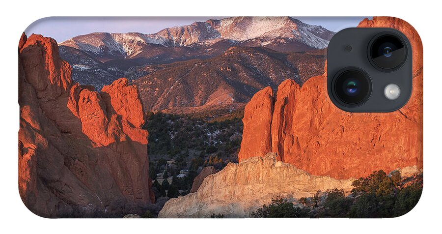 Pikes iPhone Case featuring the photograph Pikes Peak Sunrise by Aaron Spong