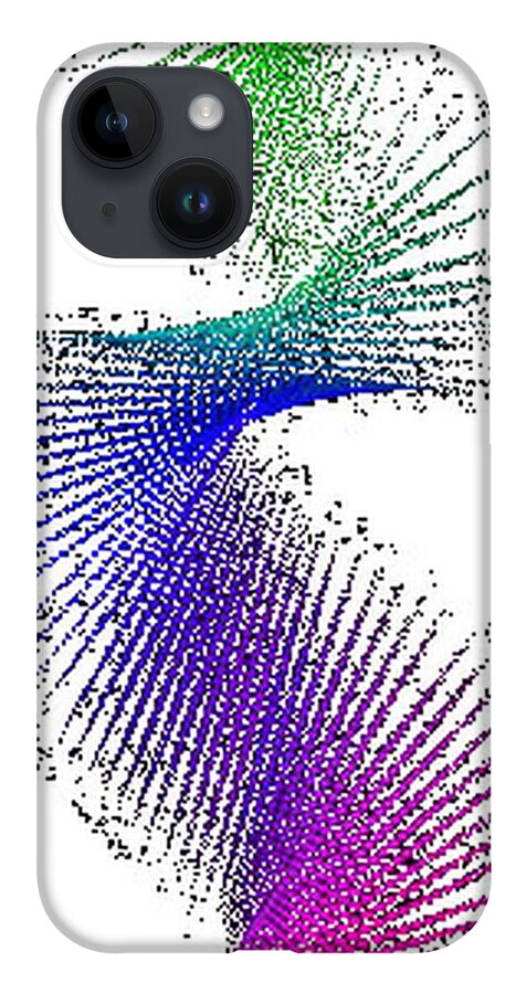  iPhone 14 Case featuring the digital art Pin Pal by Mary Russell