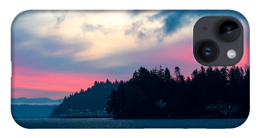 Sunrise iPhone 14 Case featuring the photograph Pink Sky at Dawn by E Faithe Lester