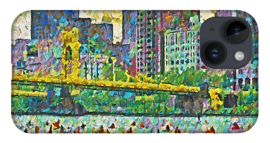Pittsburgh iPhone 14 Case featuring the digital art Pittsburgh Adventure Race by Digital Photographic Arts