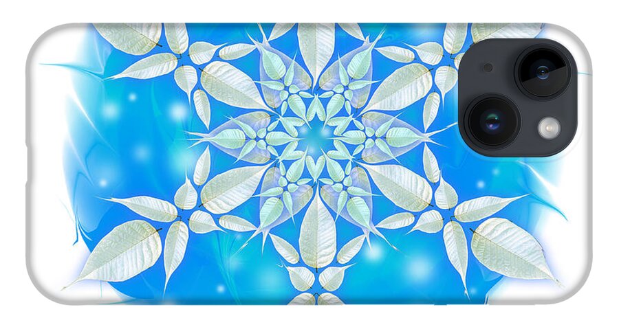 Poinsettia iPhone 14 Case featuring the photograph Poinsettia Snowflake by Bruce Frank