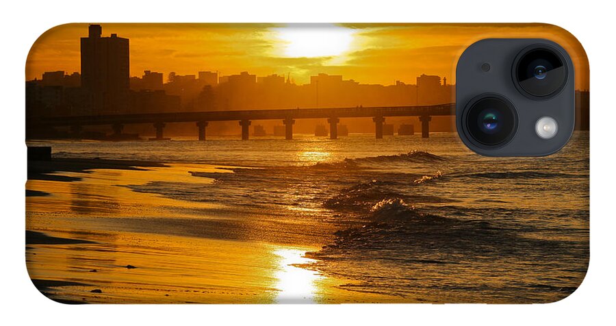 Port Elizabeth iPhone 14 Case featuring the photograph Port Elizabeth Sunset by Jennifer Ludlum