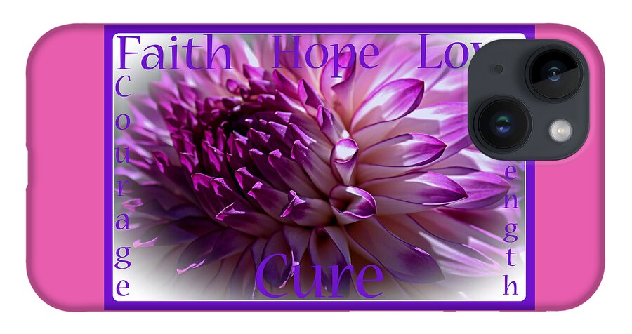 Alzheimer's Disease iPhone 14 Case featuring the photograph Purple Awareness Support by Tikvah's Hope