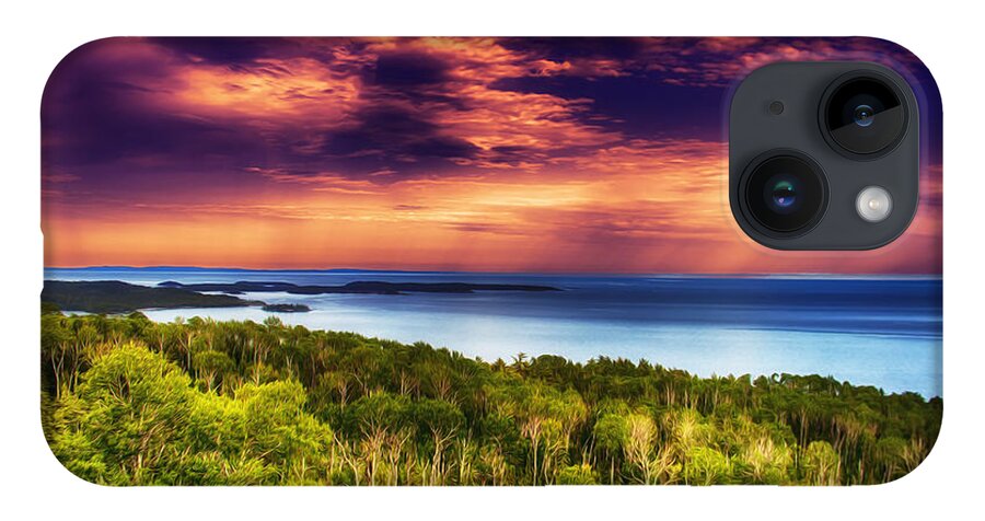 Minnesota iPhone 14 Case featuring the photograph Purple Sunset Approach by Bill and Linda Tiepelman