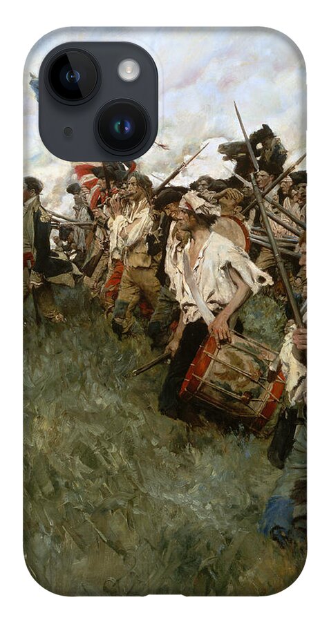 1780s iPhone 14 Case featuring the painting The Nation Makers, 1906 by Howard Pyle