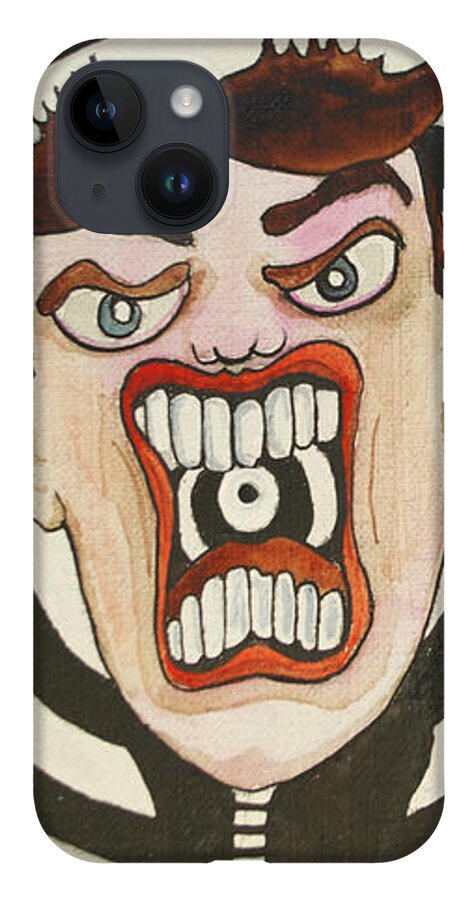 Rage iPhone 14 Case featuring the painting Rage Tillie by Patricia Arroyo
