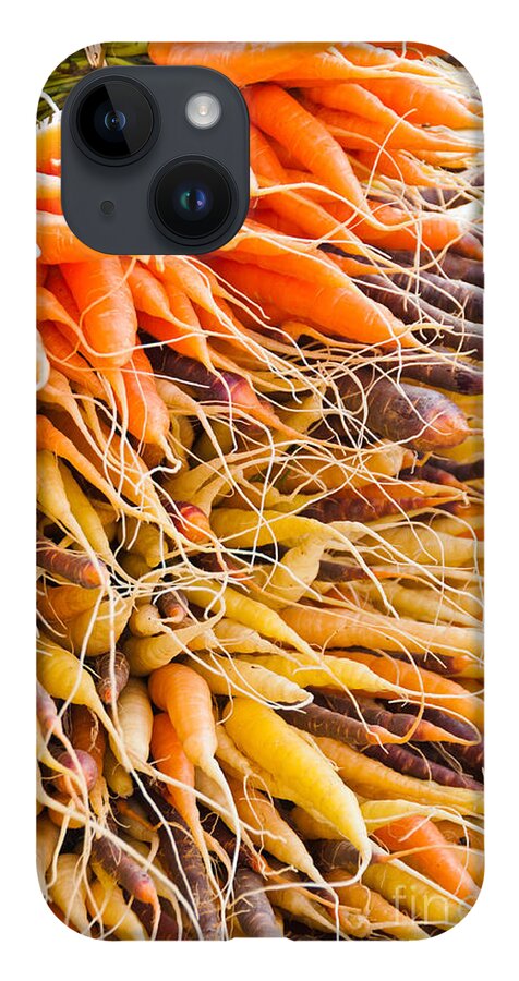 Carrots iPhone Case featuring the photograph Rainbow Roots by Cheryl Baxter