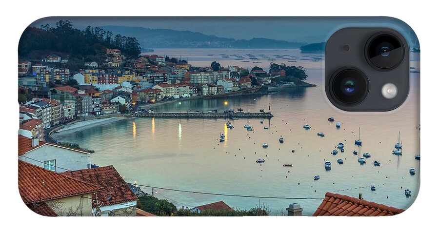 Enm iPhone 14 Case featuring the photograph Raxo Panorama from A Granxa Galicia Spain by Pablo Avanzini
