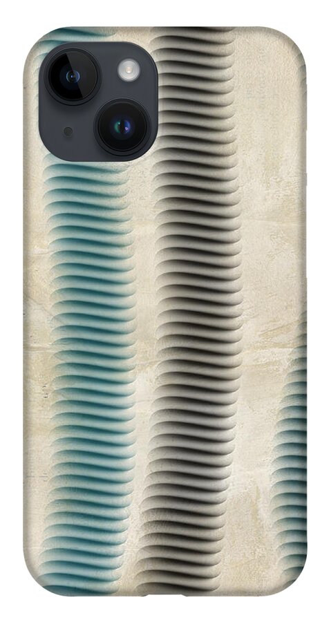 Abstract iPhone Case featuring the digital art Recoil by Bonnie Bruno
