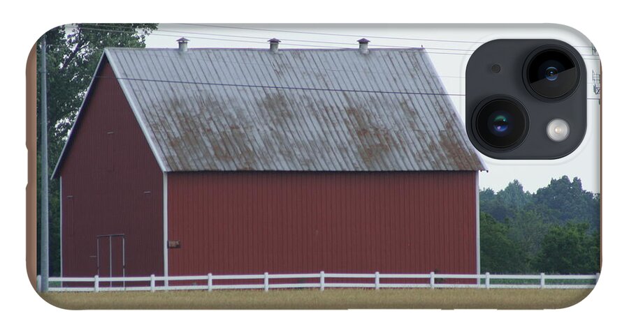 Barn iPhone 14 Case featuring the photograph Kentucky Red Barn by Valerie Collins