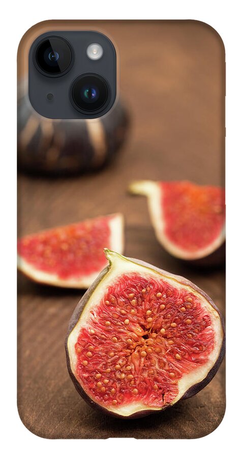 Cutting Board iPhone 14 Case featuring the photograph Ripe Figs by Ursula Alter