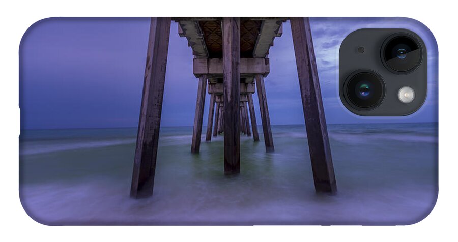 Russell Fields Pier iPhone 14 Case featuring the photograph Russell Fields Pier by David Morefield