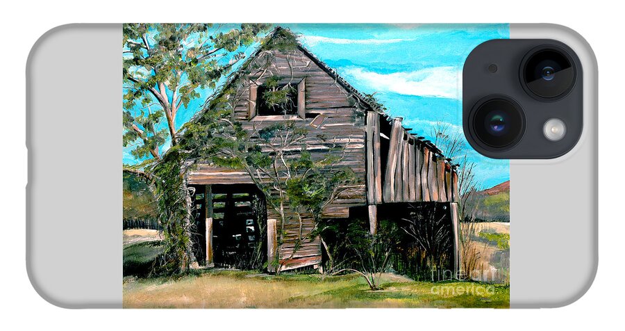 Tennessee Barn iPhone 14 Case featuring the painting Rustic Barn - Mooresburg - Tennessee by Jan Dappen