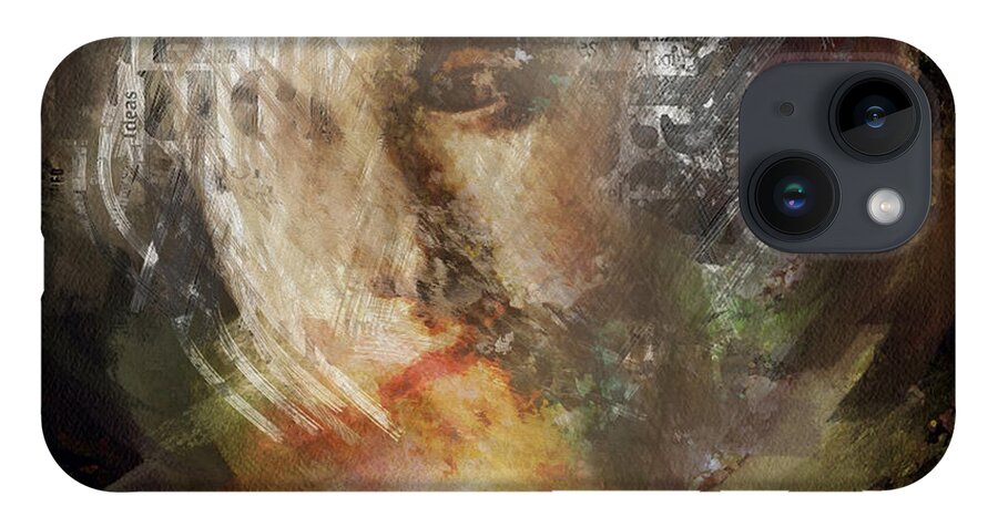 Salome iPhone 14 Case featuring the mixed media Salome by Big Fat Arts
