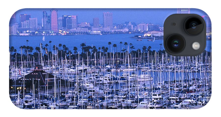Panoramic iPhone 14 Case featuring the photograph San Diego Twilight by Sandra Bronstein