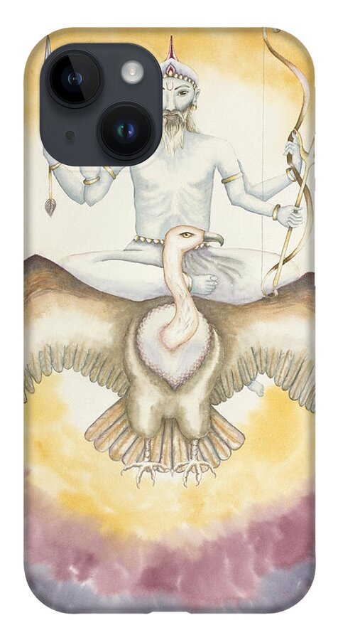 Vedic Astrology iPhone 14 Case featuring the painting Sani Saturn by Srishti Wilhelm