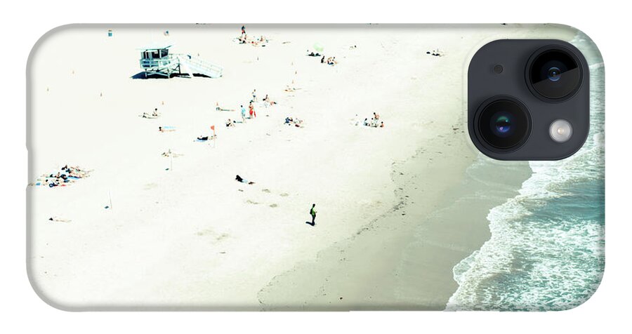 Summer iPhone 14 Case featuring the photograph Santa Monica Beach by Angela Auclair