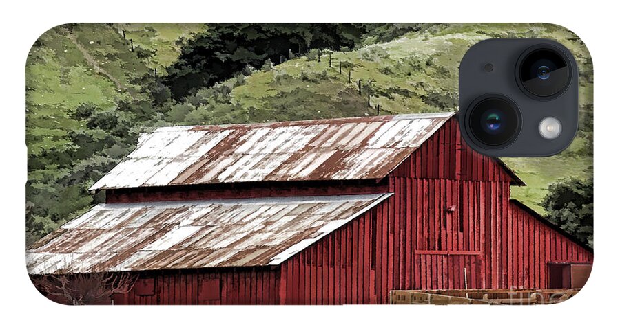 Barn iPhone 14 Case featuring the photograph Santa Rosa Rd Barn by Kathleen Gauthier