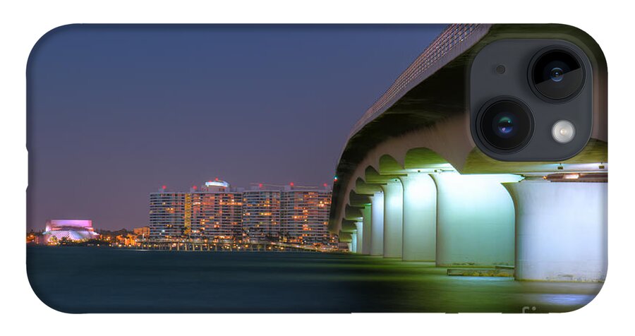 Fl iPhone 14 Case featuring the photograph Sarasota Ringling Causeway by Sue Karski