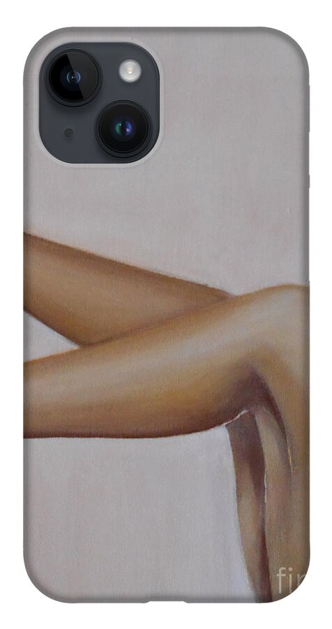 Naughty iPhone 14 Case featuring the painting Sassy by Jane See