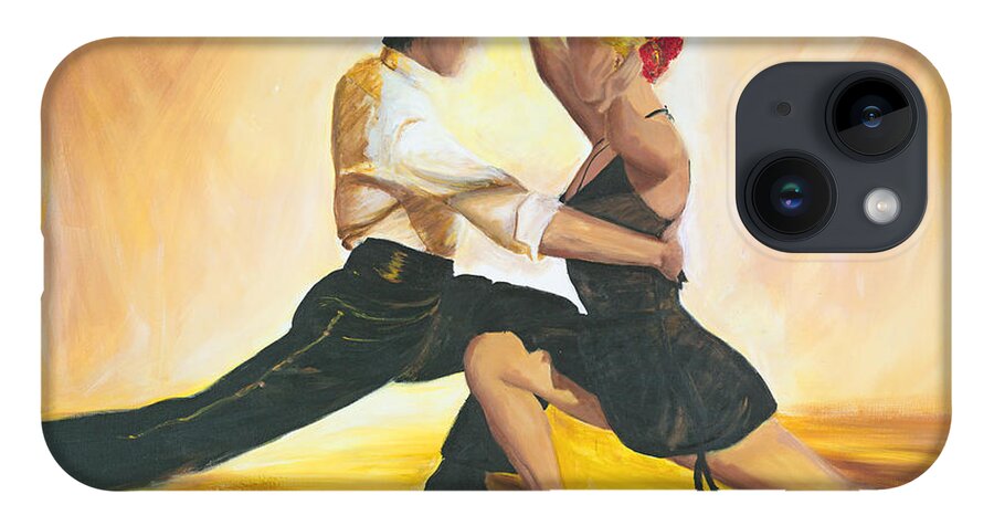 Tango iPhone 14 Case featuring the painting Seduction by Sheri Chakamian