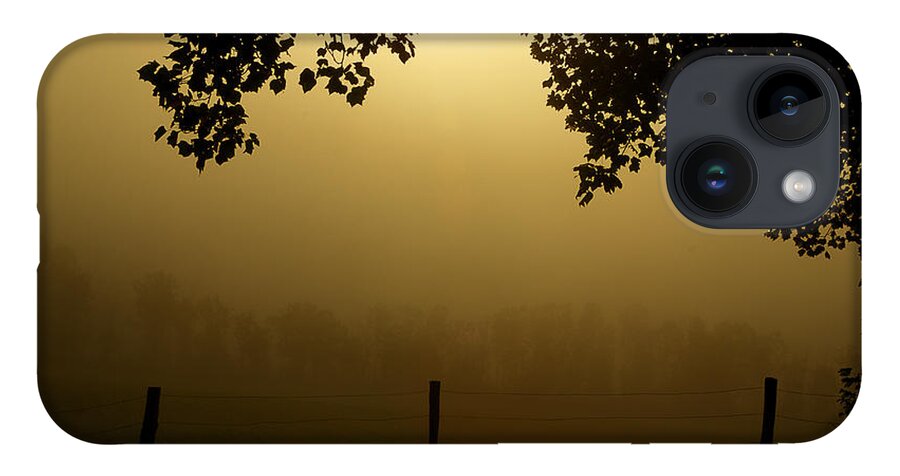 Cades Cove iPhone 14 Case featuring the photograph Shining Through The Fog by Michael Eingle