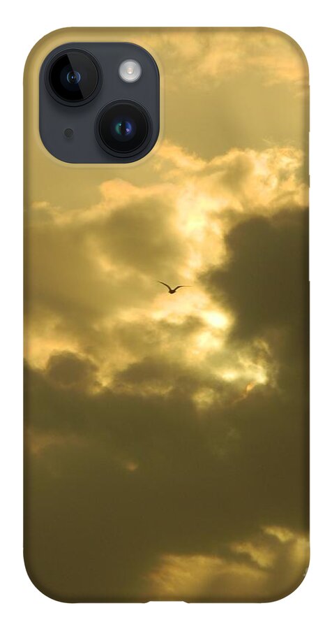 Seagull iPhone 14 Case featuring the photograph Silence of Peace by Gallery Of Hope 