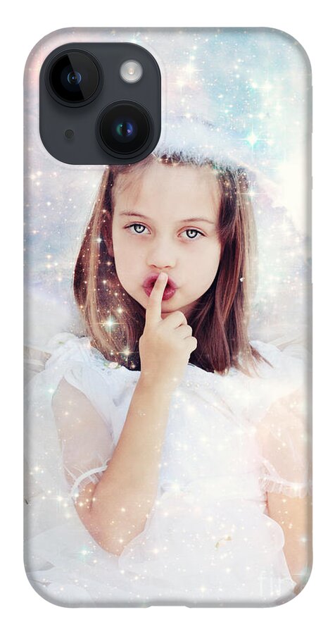 Angel iPhone 14 Case featuring the photograph Silent Angel by Stephanie Frey