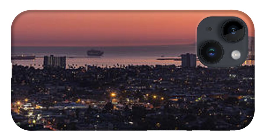 Blue Hour iPhone 14 Case featuring the photograph Smokin Sunset Over Catalina By Denise Dube by Denise Dube