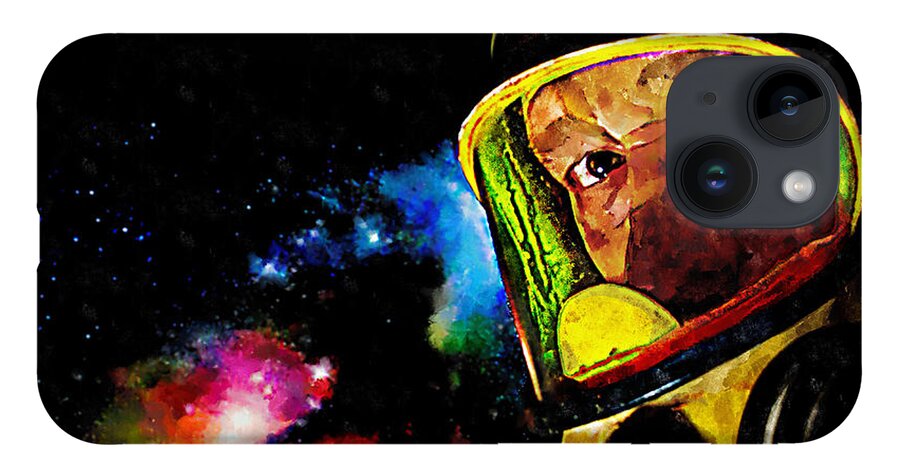 Space iPhone Case featuring the painting Spaced by Rick Mosher