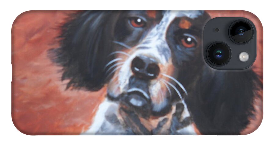 Pets iPhone Case featuring the painting Spaniel by Kathie Camara