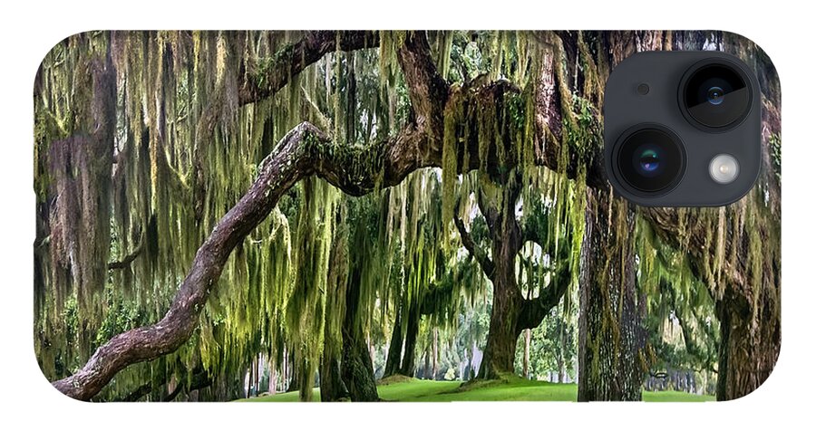 Georgia iPhone 14 Case featuring the photograph Spanish Moss by Debra and Dave Vanderlaan