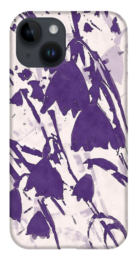 Nature iPhone 14 Case featuring the digital art Spring Dream in Purple by Deborah Smith