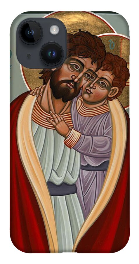 St. Joseph And The Holy Child iPhone Case featuring the painting St. Joseph and the Holy Child 239 by William Hart McNichols